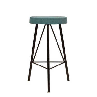 Silla de comedor de lujo redonda azul Sillas Silla Diseño Sillón Muebles Tela Nuevo