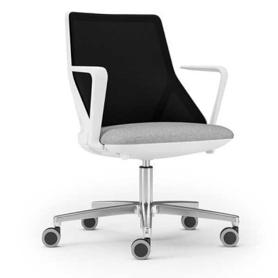 Silla de lujo blanca Sillas de oficina Sillón tapizado Muebles de diseño Silla giratoria nueva