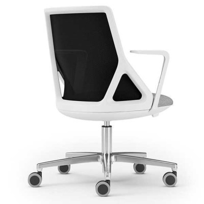 Silla de lujo blanca Sillas de oficina Sillón tapizado Muebles de diseño Silla giratoria nueva