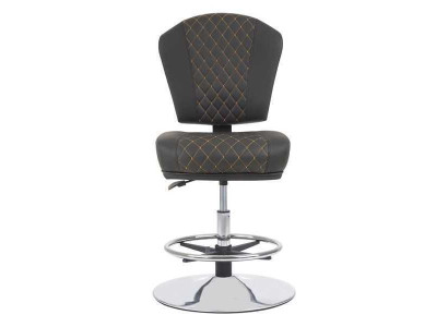 Elegante taburete de bar silla diseñador metal silla comedor taburete bar gris nuevo