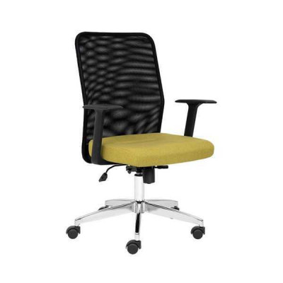 Silla tapizada giratoria de tela para computadora, silla de oficina, silla ejecutiva.