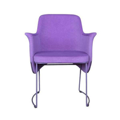 Silla de comedor Silla Silla de cocina Sillón Asiento Tela Moderno Madera Lila