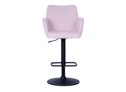 Taburete Bar Rosa Elegante Taburete de Bar Silla de Comedor de Metal Diseñador Nuevo