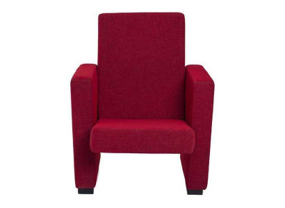 Sillón Sofá de 1 plaza Diseño de lujo Rojo Silla Clásico Tela Textil Nuevo