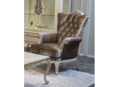 Lujo Diseño Silla trono clásico Sillón Sala de estar chesterfield Nuevo