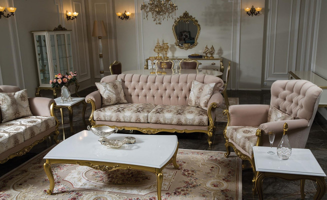 Diseño de sillón de lujo. Muebles de madera clásicos Chesterfield. Textil para sala de estar, nuevo.
