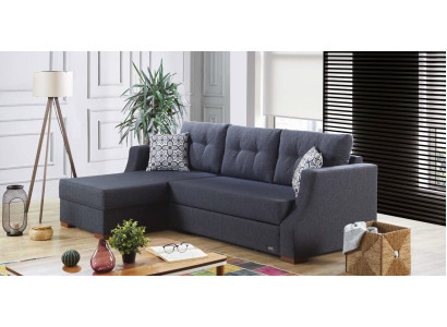 Sofá Sofá diseñado con función de cama Cofre de cama Sofá cama Sofá de esquina Sofá en forma de L