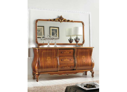 Mueble para el pasillo con espejo, aparador, muebles de madera, armario, muebles, cómoda, marrón, nuevo.