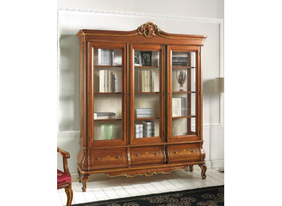Vitrina Armario Librero Aparador Muebles italianos clásicos Estantes Madera