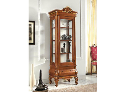 Vitrina Gabinete de vidrio Muebles de madera para sala de estar Vitrinas Muebles de lujo italianos