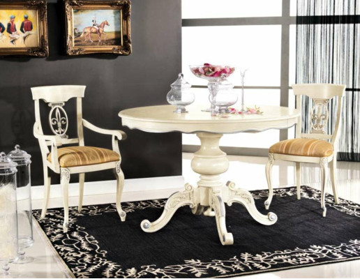 Muebles conjunto de mesa y sillas de comedor. Conjunto de mesa de comedor de 3 piezas con 2 sillas. Muebles clásicos de comedor.