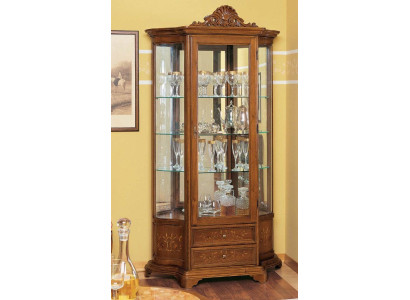 Muebles de cristal vitrina de madera vitrinas de vidrio gabinete armarios estantes Italia.