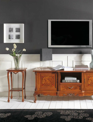 Mueble de TV, armario bajo, mesa de salón de madera + mesa de centro nuevos.