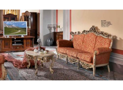 Diseñador 321 Juego de sofás de 1 asiento Tapizado Muebles italianos Sofá de madera maciza