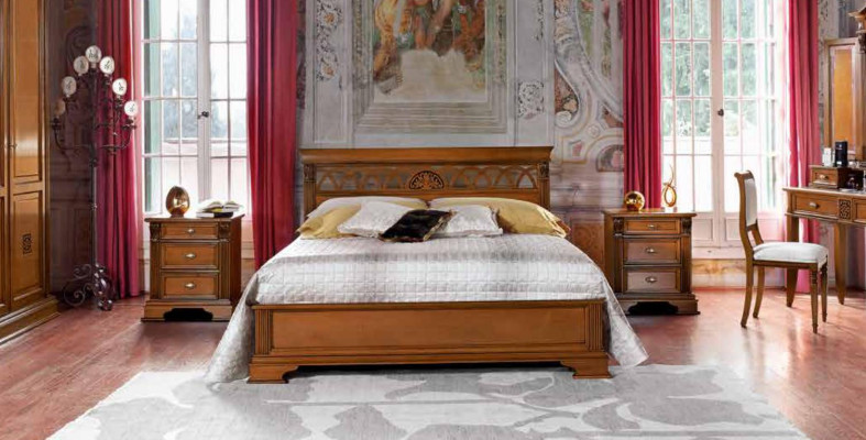 Cama doble cama cama matrimonial diseño camas de lujo estilo barroco rococó antiguo.
