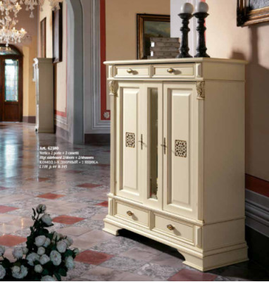 Cómoda Aparador Armario Cómoda Perchero Muebles italianos Estilo antiguo Madera