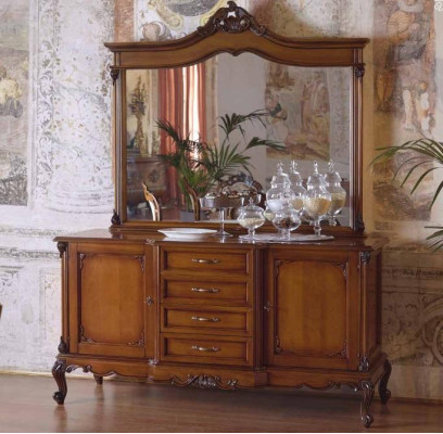 Cómoda aparador cómodas aparador sala de estar barroco aparador xxl diseño madera maciza