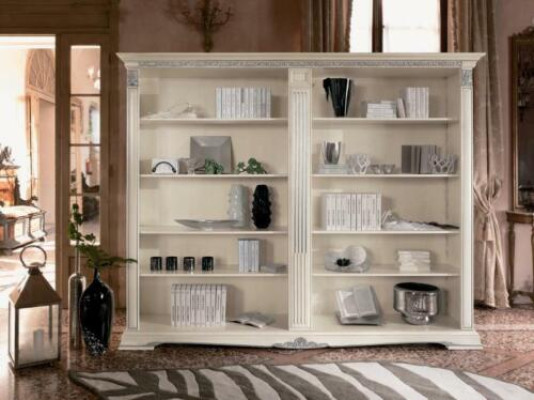 Oficina Librería Archivador Muebles de lujo Estilo antiguo Armario Barroco Madera maciza