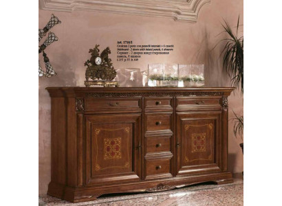 Barroco Rococó Buffet Cómoda de lujo Estilo antiguo Madera maciza real Nuevo xxl grande
