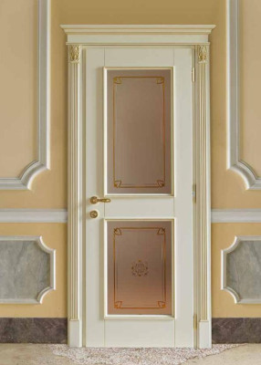 Puerta + marco Puertas interiores Barroco Fabricación a medida Puertas de madera maciza clásicas Italia nuevo