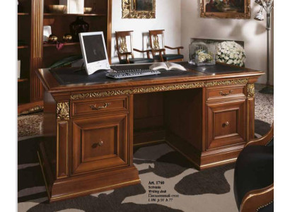 Escritorio Oficina Mesa Clásica Diseñador Oficina Mesas Barroco Rococó Madera maciza