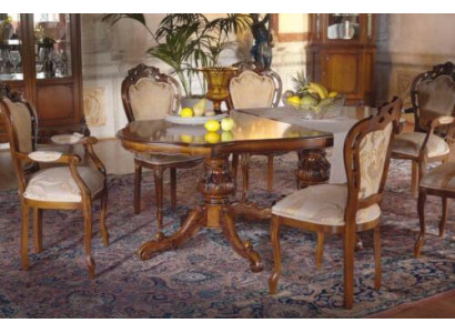 Mesa de comedor con 6 sillas conjunto de comedor de madera maciza de 7 piezas nuevo.