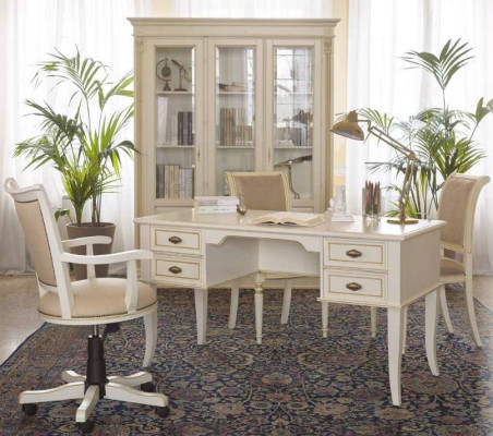 Escritorio de oficina + silla Escritorios Mesa de madera Silla 2 piezas Set Italia
