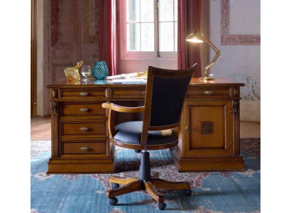 Montaje del estudio de oficina Muebles para oficina Mesa Silla Conjunto de 2 piezas Estilo barroco
