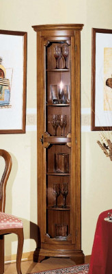 Diseño Muebles Italianos Vitrina Marrón de Madera Armarios de Lujo Aparador Clásico