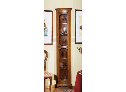 Diseño Muebles Italianos Vitrina Marrón de Madera Armarios de Lujo Aparador Clásico
