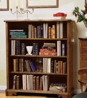 Vitrina de salón armario estante de libros aparador muebles clásicos estantes madera.