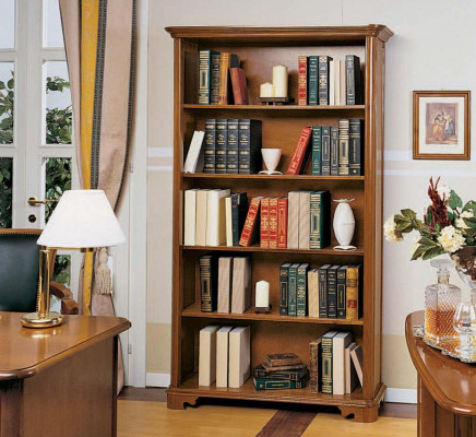 Librería Muebles italianos Estante Madera Armarios Estanterías Vitrina Cómoda