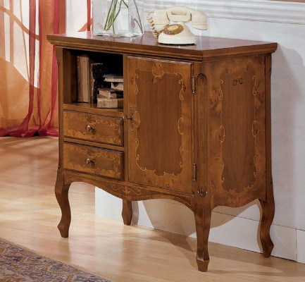 Cómoda clásica Armario Madera Armarios Muebles Consolas Muebles italianos Marrón