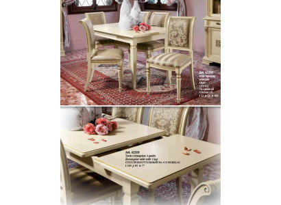 Mesa de comedor + 4 sillas, conjunto de comedor de madera maciza de 5 piezas.