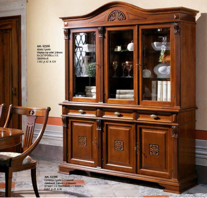 Aparador Armario de pared de madera Buffet Vitrina Armario Armarios de comedor