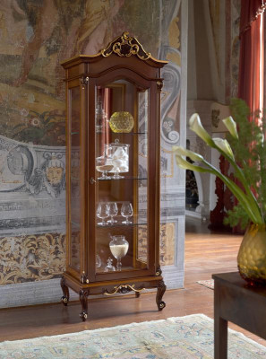 Vitrina noble estilo antiguo barroco rococó clásico salón mueble de vidrio