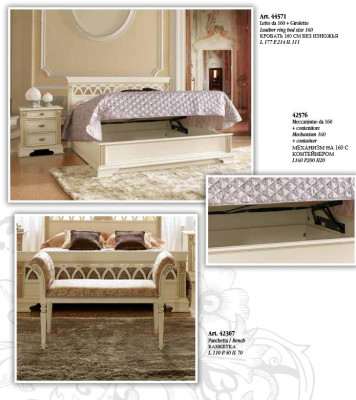 Diseño de cama de lujo para hotel matrimonial de 180x200 cm dormitorio doble.