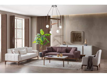 Conjunto de sofá de 3+3+1 plazas + mesa de centro, conjunto de 4 piezas, muebles tapizados sofá couch.
