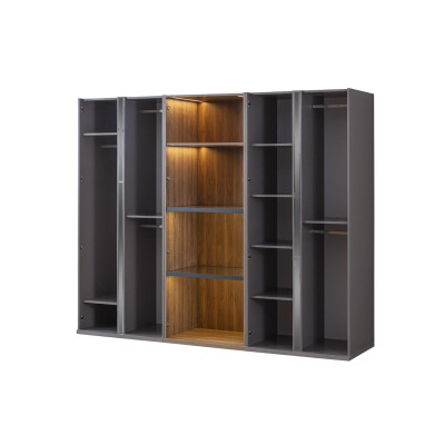 Set de dormitorio Cama Armarios Ropero Camas 2x Mesitas de noche 4 piezas.