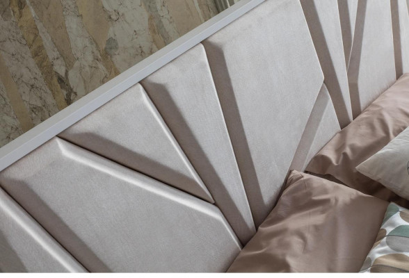 Set de dormitorio Cama de lujo 2x Mesita de noche Armario 4 piezas Muebles