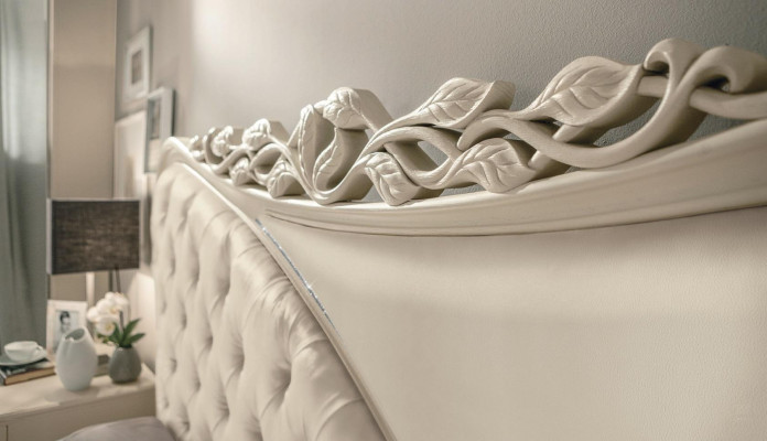 Dormitorio Cama Mesita de noche Consola Armario moderno de madera Set de lujo de 6 piezas.