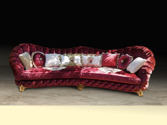 Eckcouch Polster Sofa Couchen Sitz Möbel Eckgarnitur Sofas Wohnlandschaft Runde  Sofá en esquina tapizado sofá sillas muebles conjunto de esquina sofás salón seccional redondo