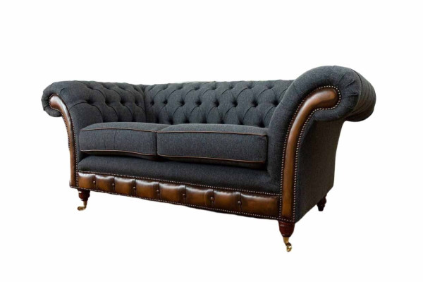 Sofá de 2 plazas Sofás de diseño Sofás tapizados Textiles Chesterfield de dos plazas