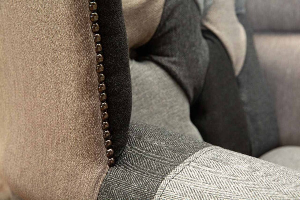 Sillón Chesterfield Sofa Couch Tapizado 1 Plaza Sillón Sofás Textil