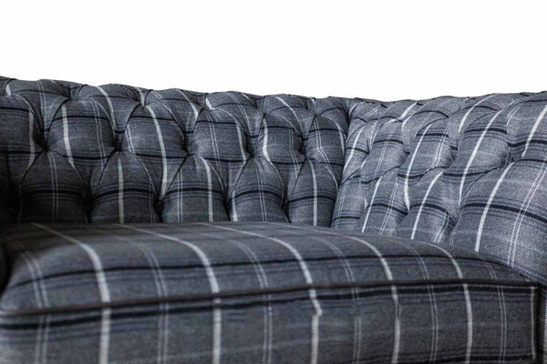 Chesterfield sillón sofá de 1 plaza tela tela sofás tapizados de tela nuevos