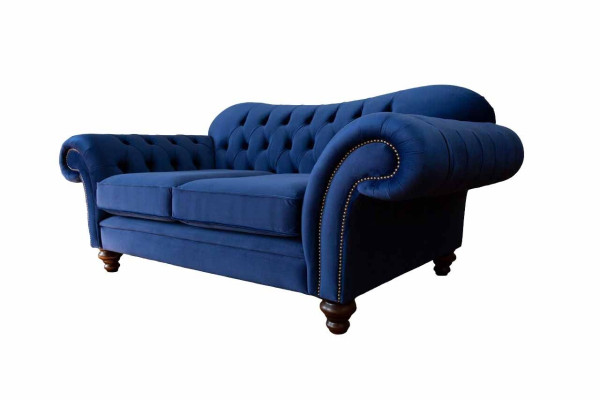 Sofá diseño Chesterfield 2 plazas lujo clásico en tela