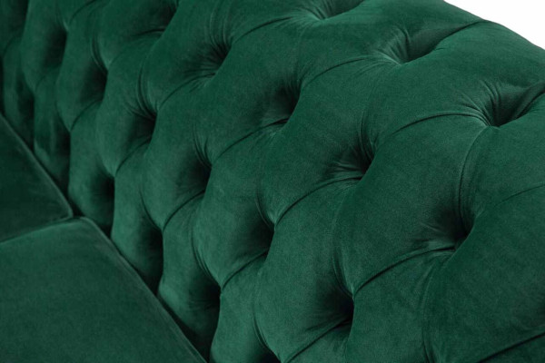 Chesterfield Sofá de tela de estilo moderno de 3 plazas.