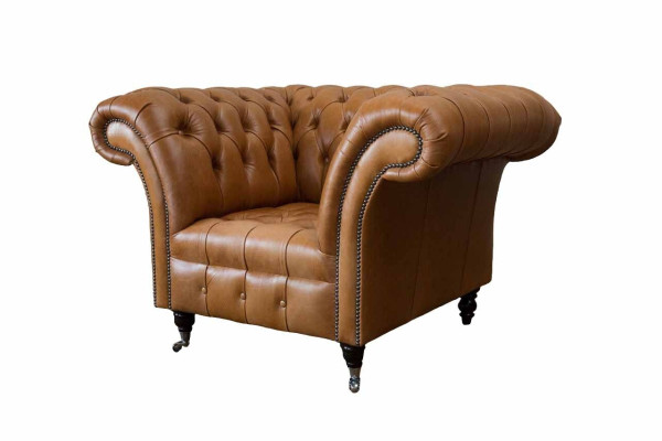Silla Orejera Asiento Tela de lujo Clásico Chesterfield del salón.