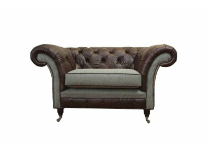 Chesterfield sillón orejero gris juego de sofás sillón sofá sofá de cuero nuevo