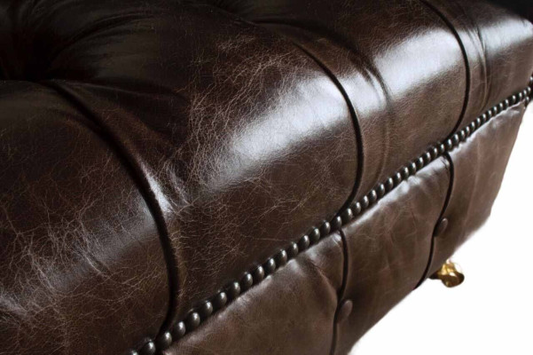 Sillón Chesterfield diseño clásico sala de estar tapizado individual estilo muebles